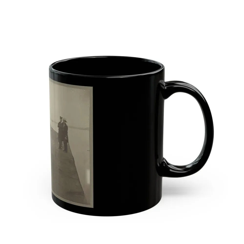 James River, Va. Deck And Turret Of U.S.S. Monitor (U.S. Civil War) Black Coffee Mug - Go Mug Yourself
