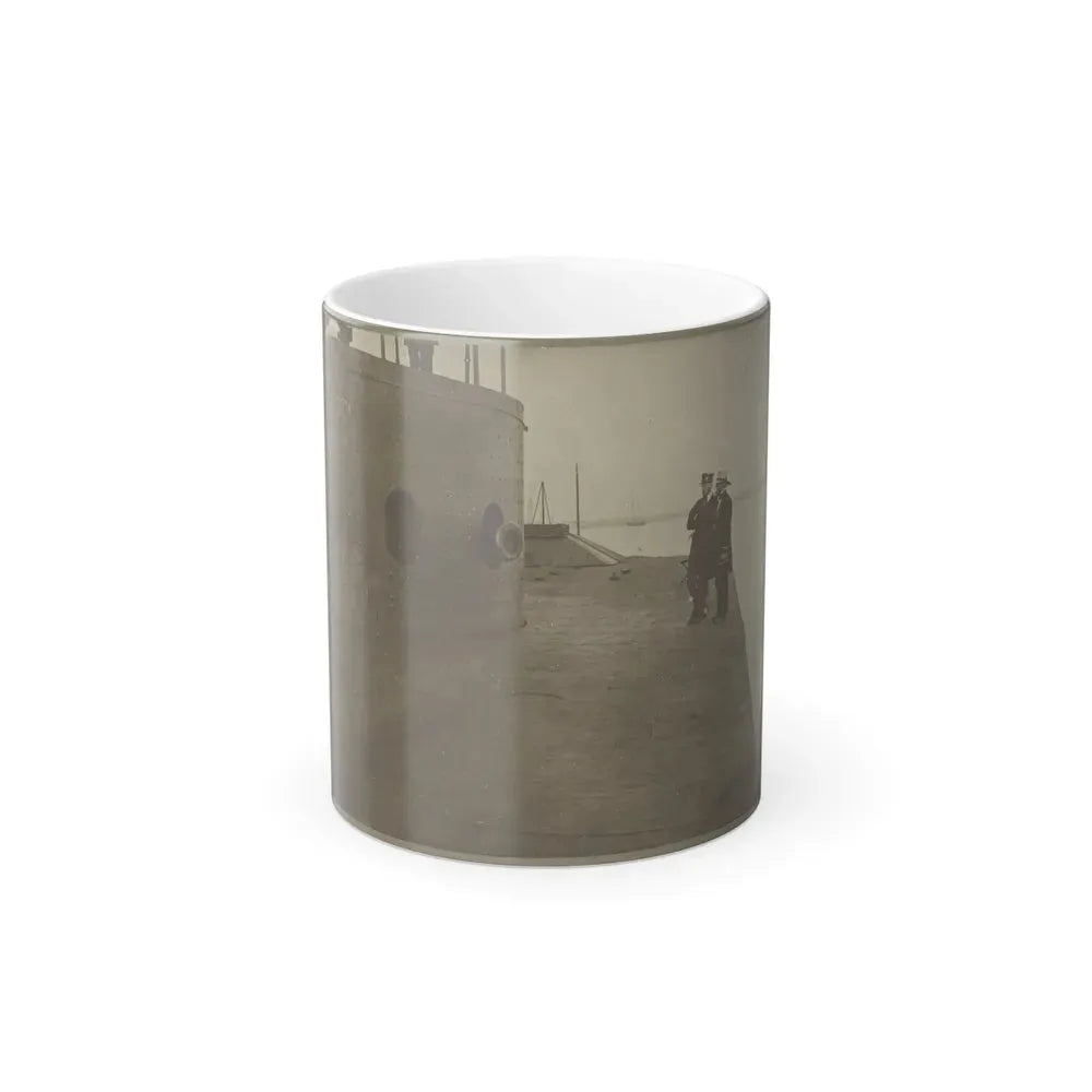 James River, Va. Deck and Turret of U.S.S. Monitor (U.S. Civil War) Color Changing Coffee Mug 11oz Default Title 11oz - Go Mug Yourself