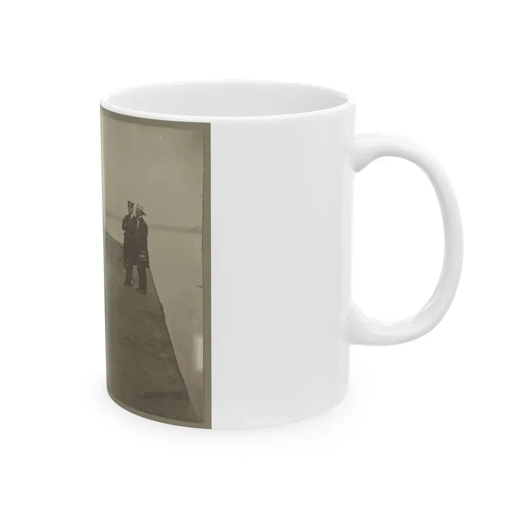 James River, Va. Deck And Turret Of U.S.S. Monitor (U.S. Civil War) White Coffee Mug - Go Mug Yourself