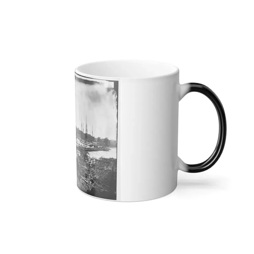 James River, Va. Pontoon Bridge (U.S. Civil War) Color Changing Coffee Mug 11oz - Go Mug Yourself