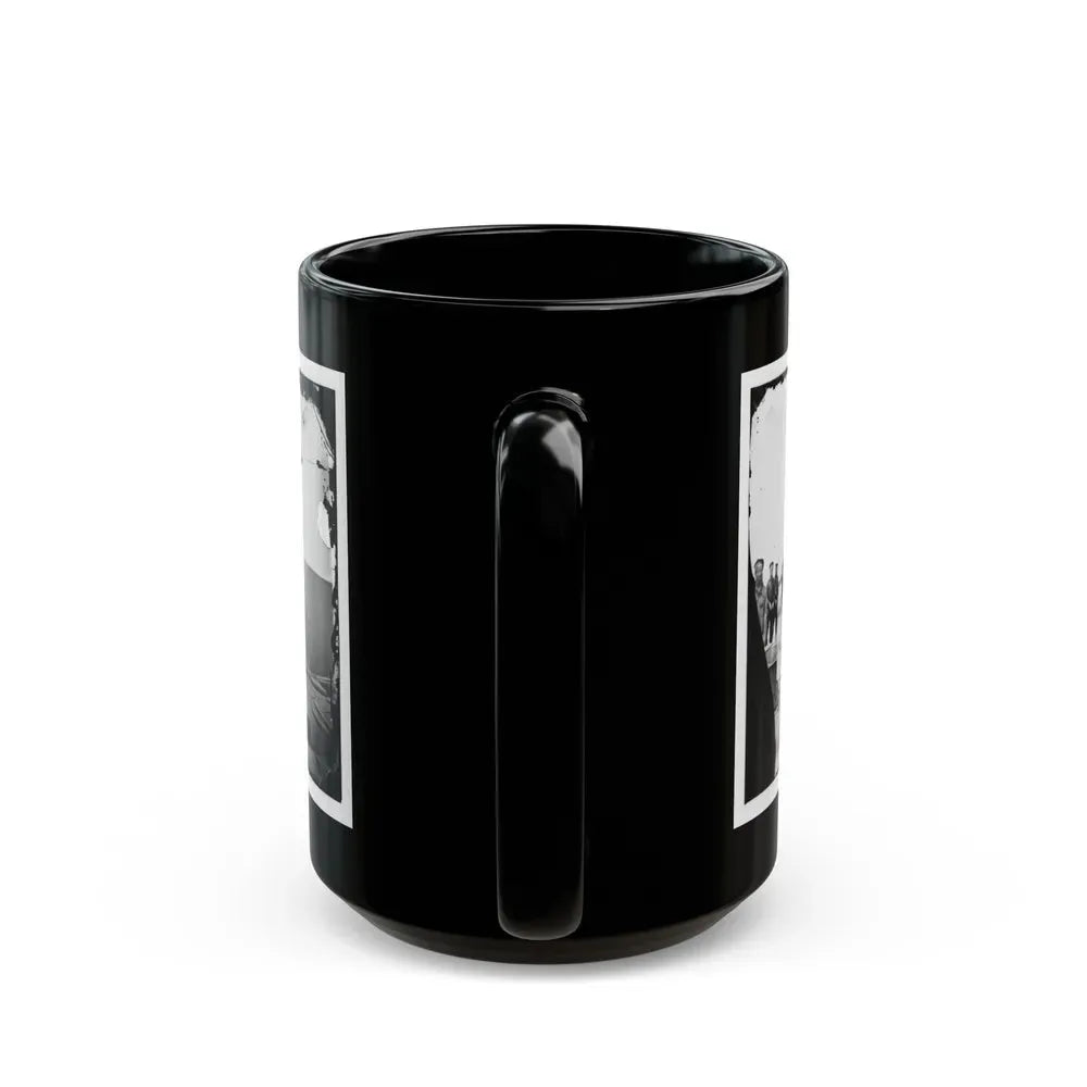 James River, Va. Sailors On Deck Of U.S.S. Monitor; Cookstove At Left (U.S. Civil War) Black Coffee Mug - Go Mug Yourself