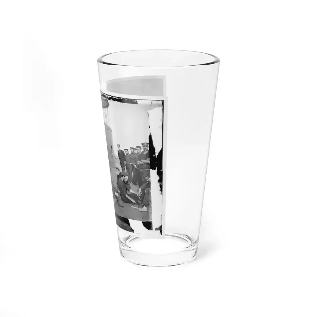 James River, Va. Sailors Relaxing On Deck Of U.S.S. Monitor (U.S. Civil War) Pint Glass 16oz - Go Mug Yourself
