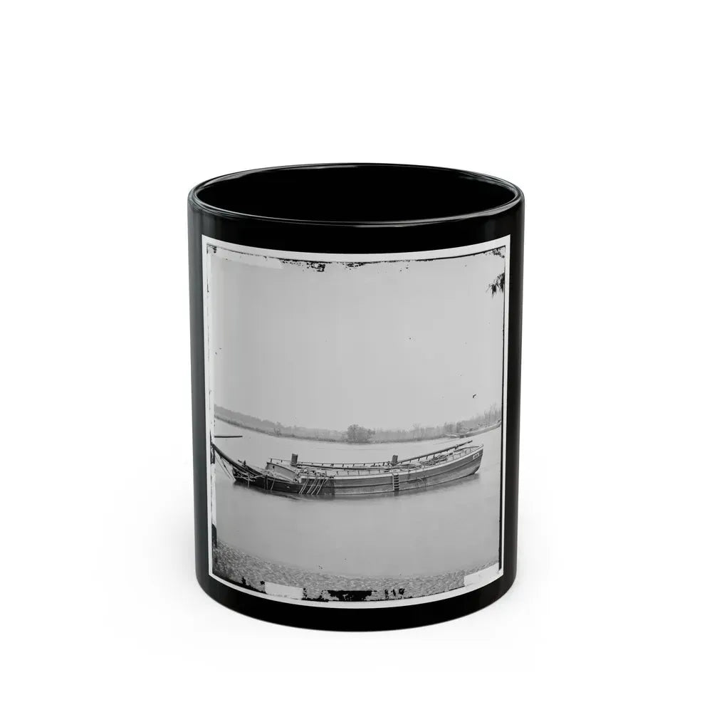 James River, Va. Schooners Sunk To Obstruct Passage (U.S. Civil War) Black Coffee Mug 11oz - Go Mug Yourself