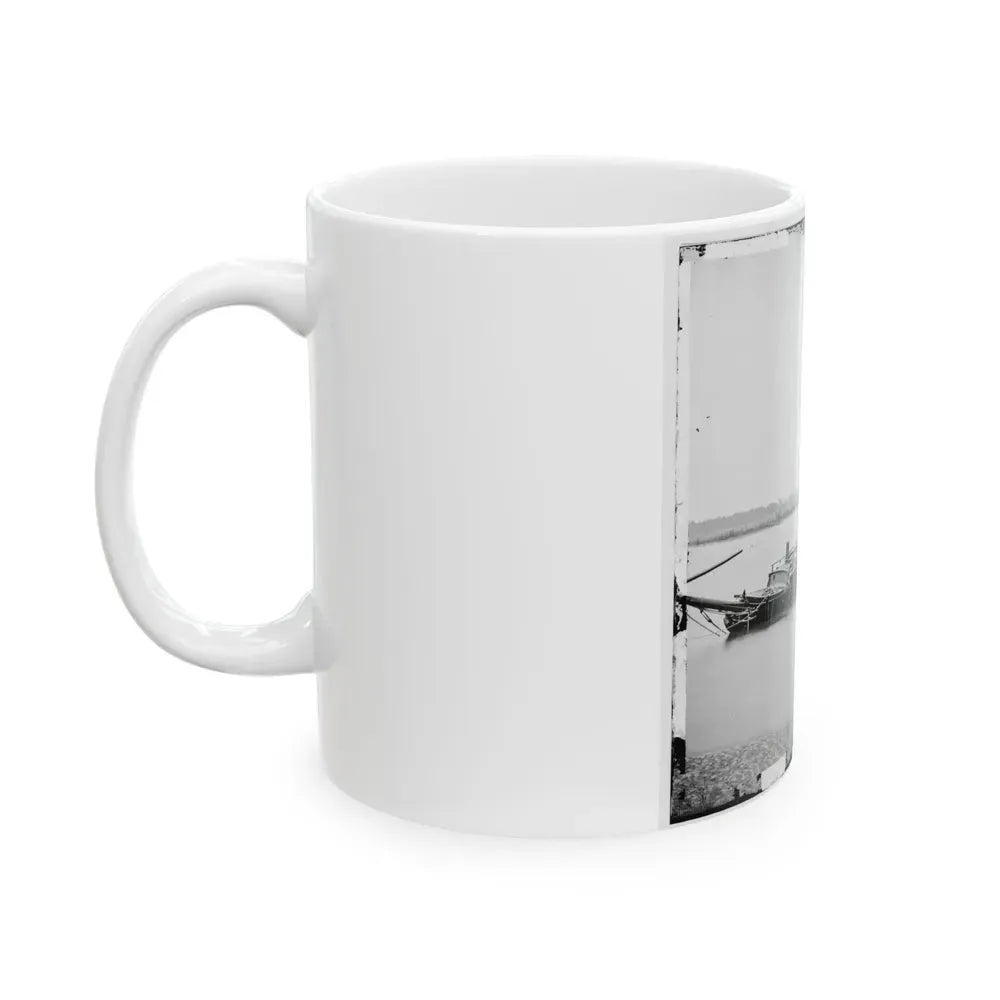 James River, Va. Schooners Sunk To Obstruct Passage (U.S. Civil War) White Coffee Mug - Go Mug Yourself