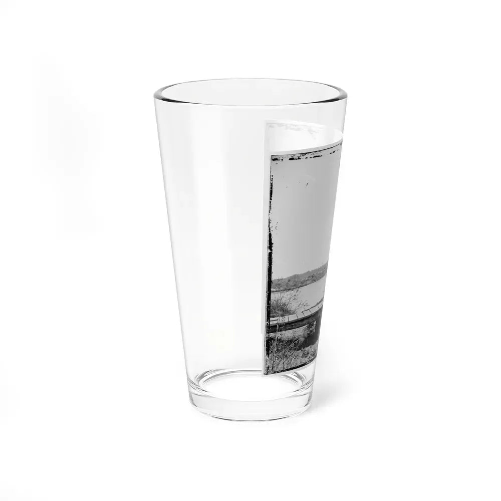 James River, Va. Sunken Confederate Ships Virginia (Ram) And Jamestown (U.S. Civil War) Pint Glass 16oz - Go Mug Yourself