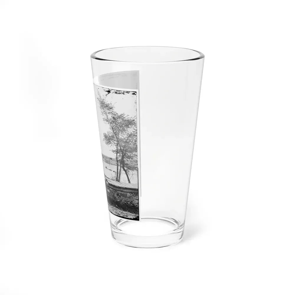 James River, Va. Sunken Confederate Ships Virginia (Ram) And Jamestown (U.S. Civil War) Pint Glass 16oz - Go Mug Yourself