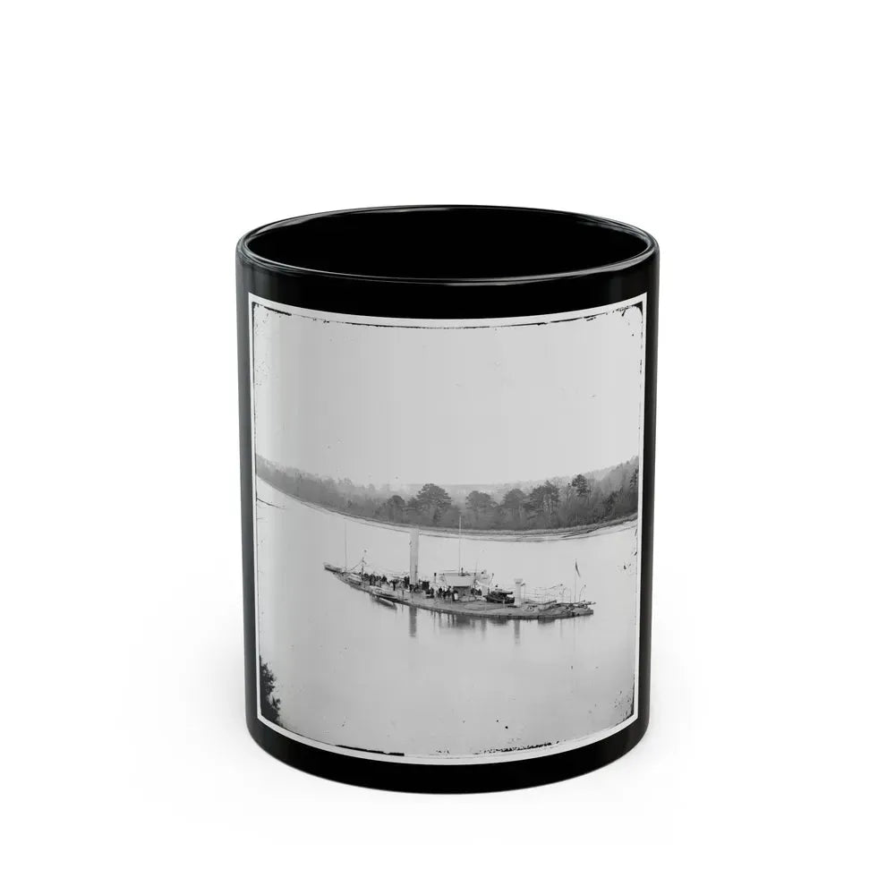 James River, Va. U.S.S. Casco, Light-Draft Monitor (U.S. Civil War) Black Coffee Mug 11oz - Go Mug Yourself