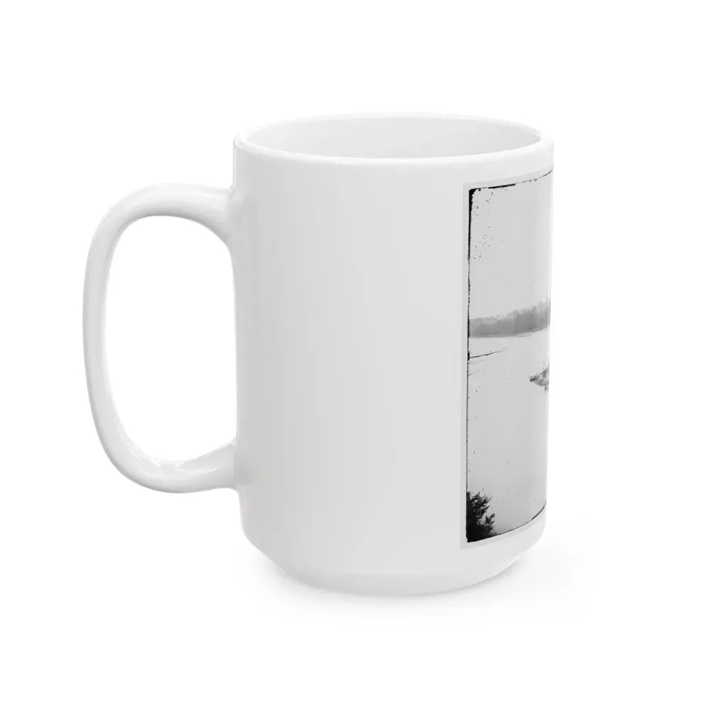 James River, Va. U.S.S. Casco, Light-Draft Monitor (U.S. Civil War) White Coffee Mug - Go Mug Yourself