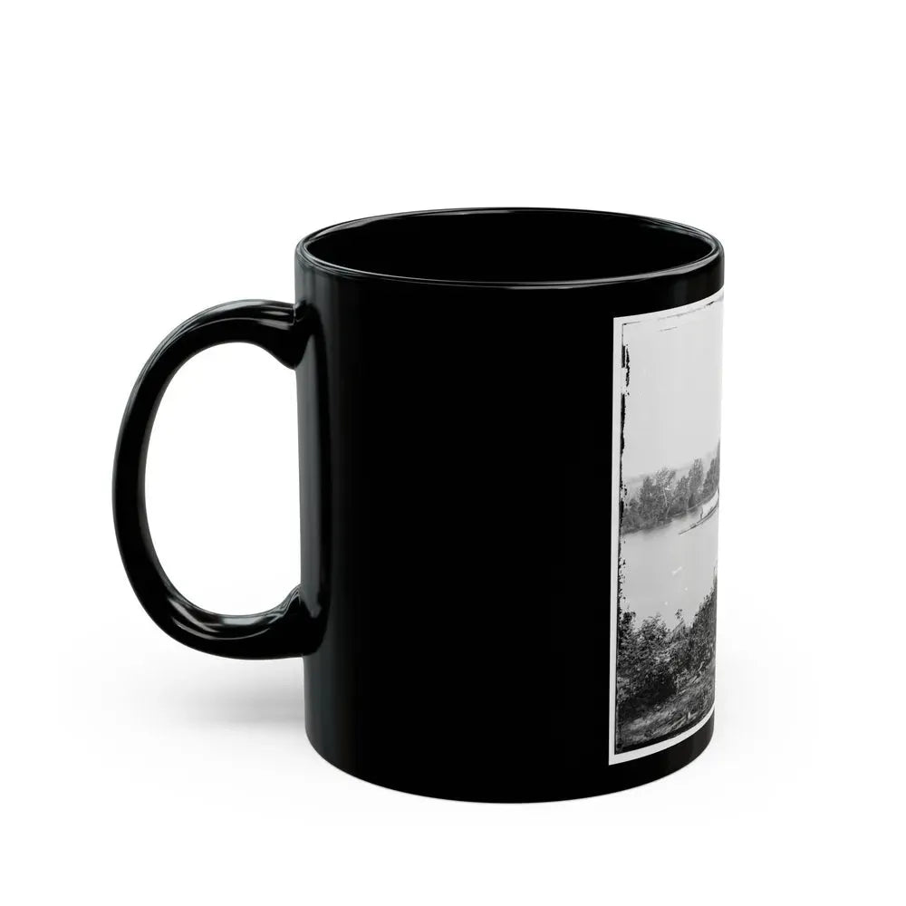 James River, Va. U.S.S. Monitor Canonicus Taking On Coal From A Schooner (U.S. Civil War) Black Coffee Mug - Go Mug Yourself