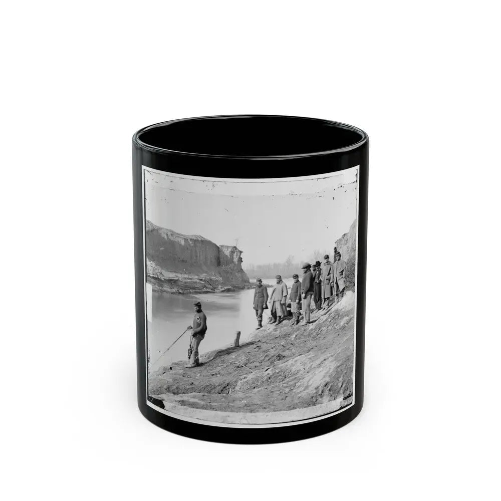 James River, Va. View Of The Completed Dutch Gap Canal (U.S. Civil War) Black Coffee Mug 11oz - Go Mug Yourself