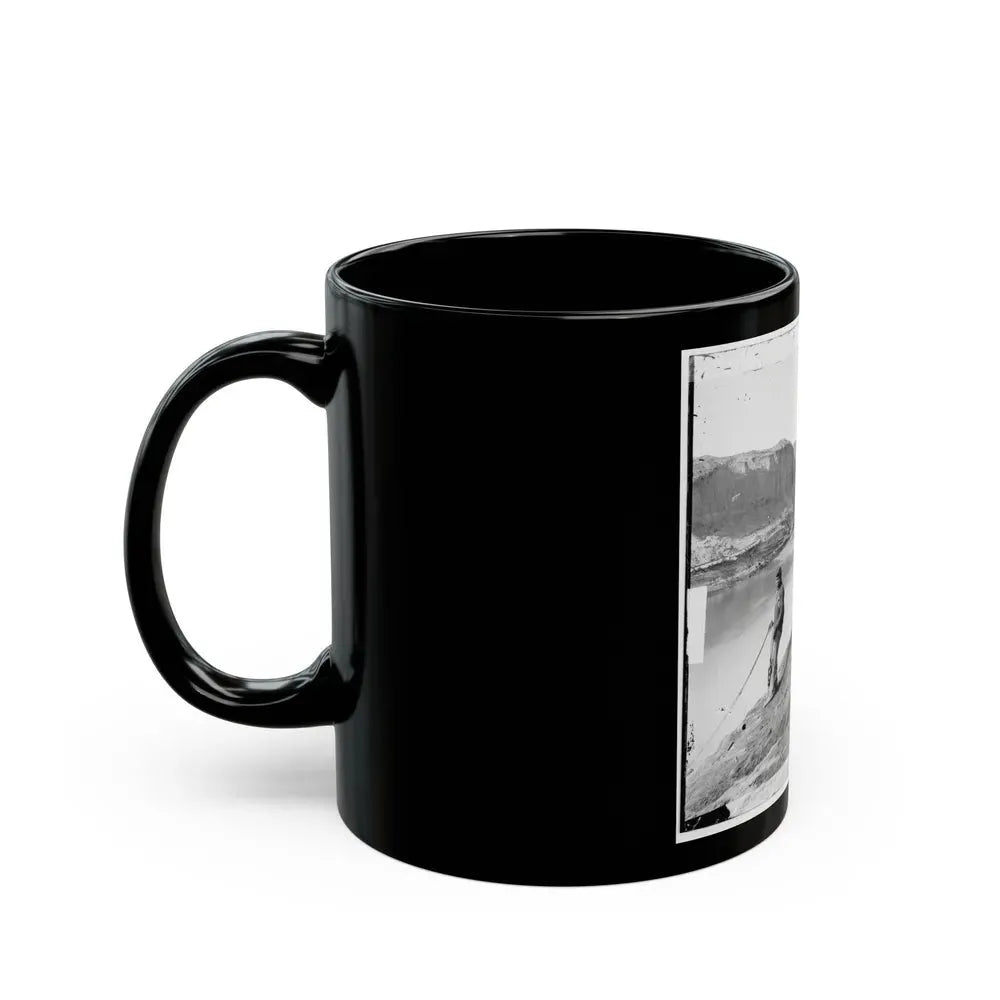 James River, Va. View Of The Completed Dutch Gap Canal (U.S. Civil War) Black Coffee Mug - Go Mug Yourself
