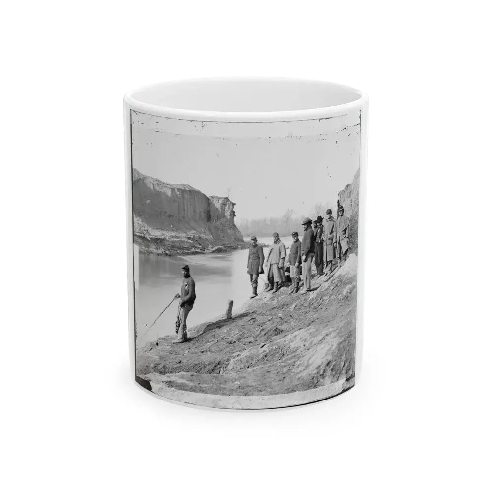 James River, Va. View Of The Completed Dutch Gap Canal (U.S. Civil War) White Coffee Mug 11oz - Go Mug Yourself