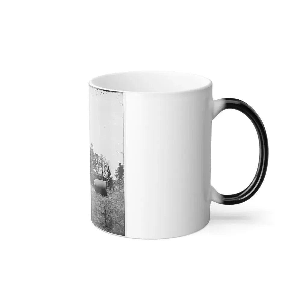 James River, Va. Work Party and Mortars at Butler's Crow's Nest (U.S. Civil War) Color Changing Coffee Mug 11oz - Go Mug Yourself