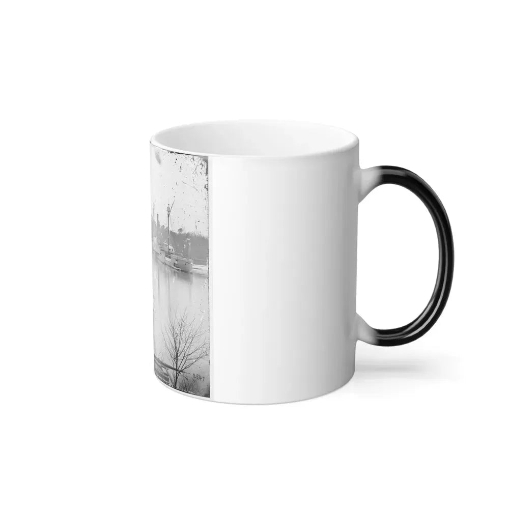 James River, Virginia. U.S. Gunboat Massasoit (U.S. Civil War) Color Changing Coffee Mug 11oz - Go Mug Yourself