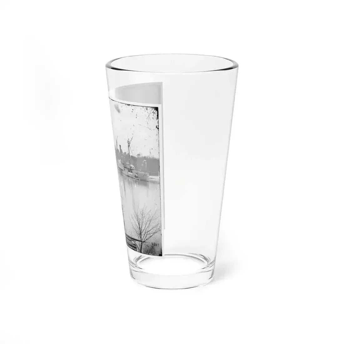 James River, Virginia. U.S. Gunboat Massasoit (U.S. Civil War) Pint Glass 16oz - Go Mug Yourself