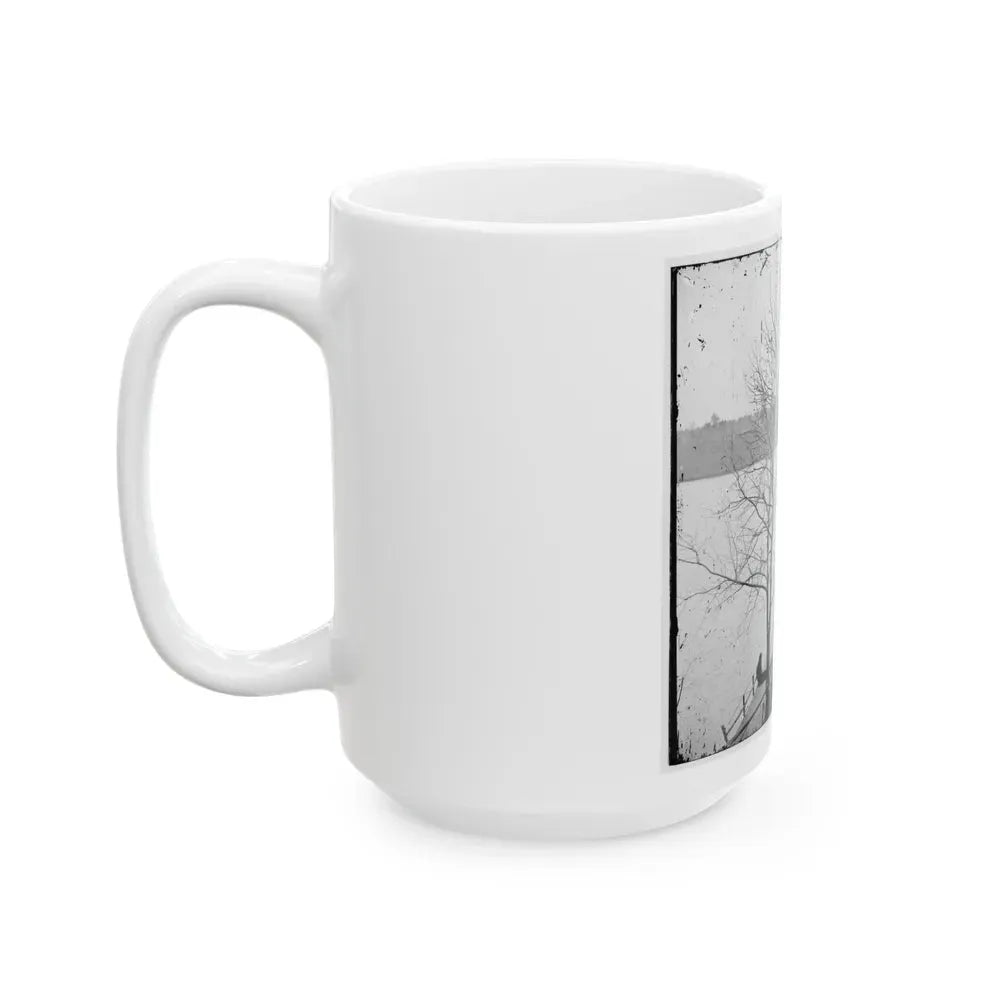 James River, Virginia. U.S. Gunboat Massasoit (U.S. Civil War) White Coffee Mug - Go Mug Yourself