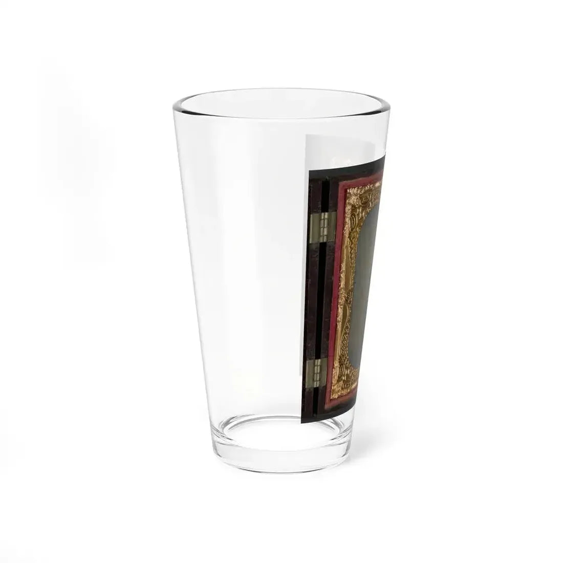James W. Millner Of Company K, 38th Virginia Infantry Regiment With Bayoneted Musket, Holstered Pistol, And Knife (U.S. Civil War) Pint Glass 16oz - Go Mug Yourself