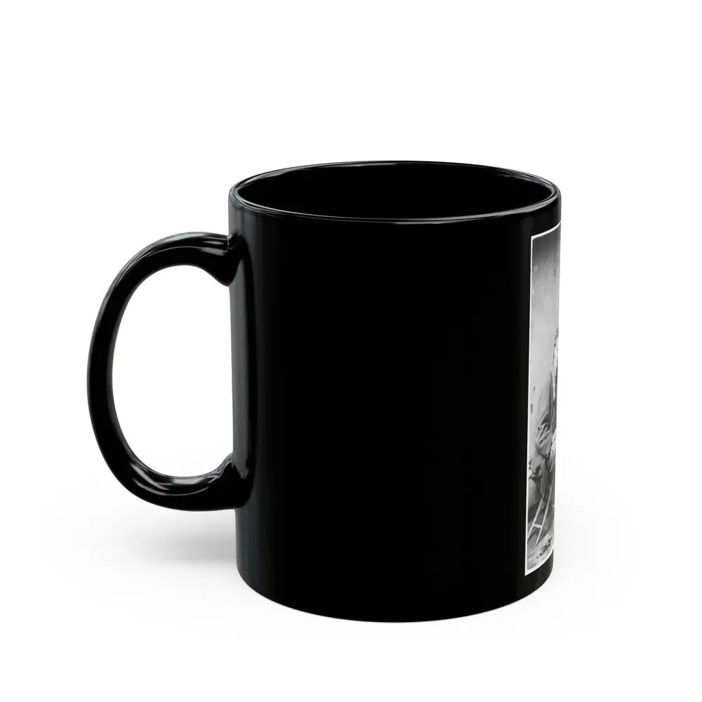 James Walker And Theodore Davis, Civil War Artists, Full-Length Portrait, Seated On Camp Stools, Facing Each Other (U.S. Civil War) Black Coffee Mug - Go Mug Yourself