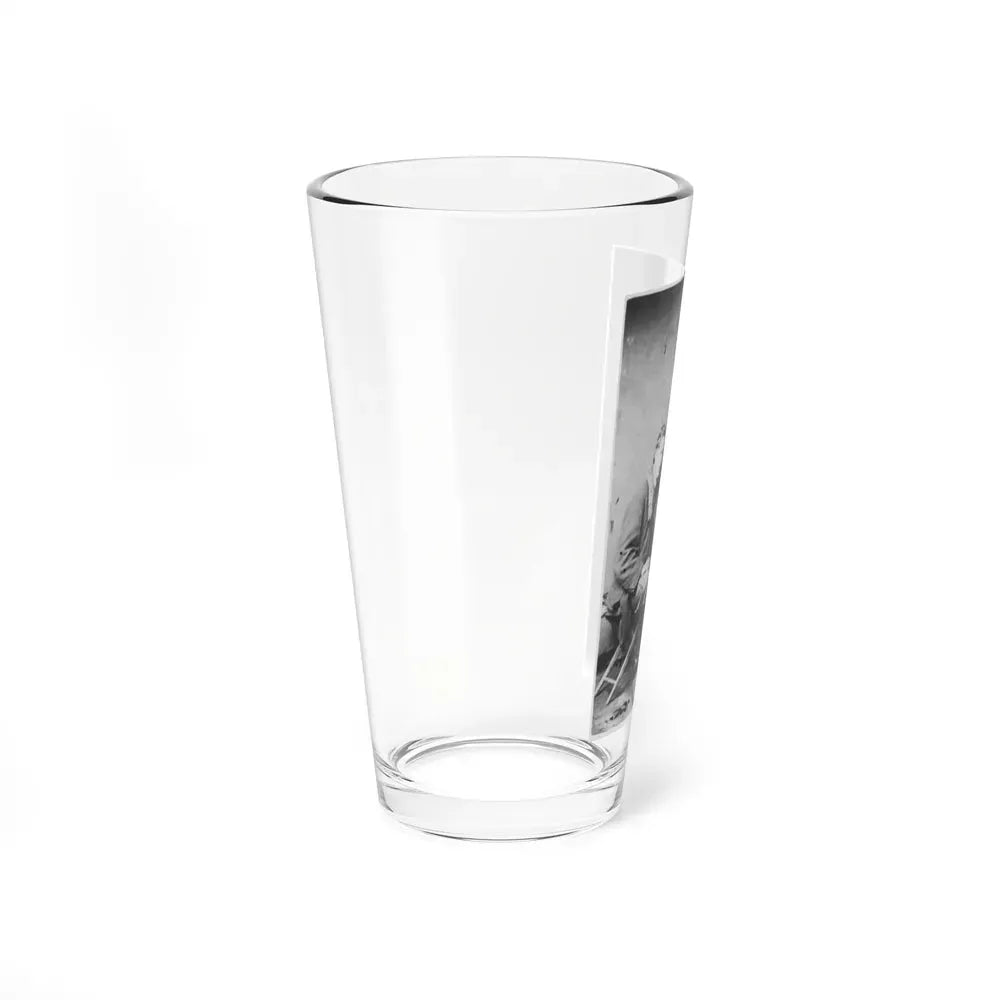 James Walker And Theodore Davis, Civil War Artists, Full-Length Portrait, Seated On Camp Stools, Facing Each Other (U.S. Civil War) Pint Glass 16oz - Go Mug Yourself