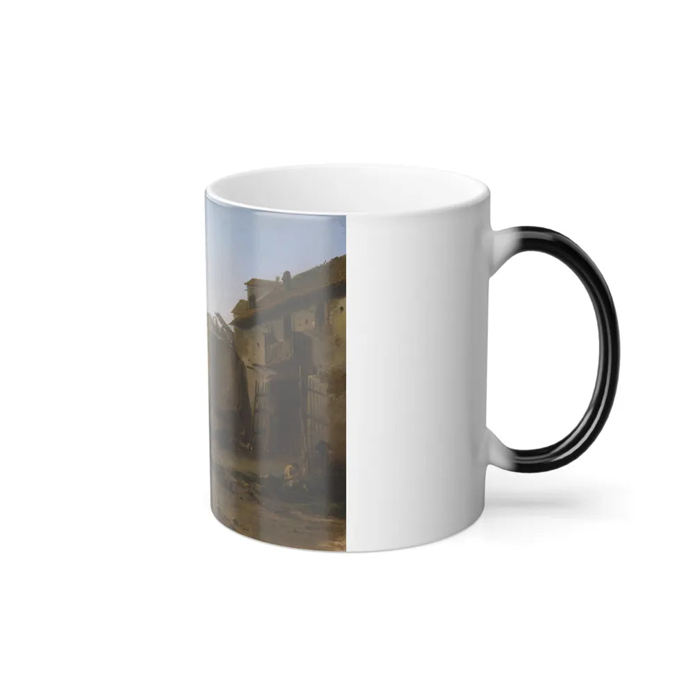 Jan Dirksz Both (1622-1652) A View on the Tiber- Oil on Oak c1641 - Color Changing Mug 11oz - Go Mug Yourself