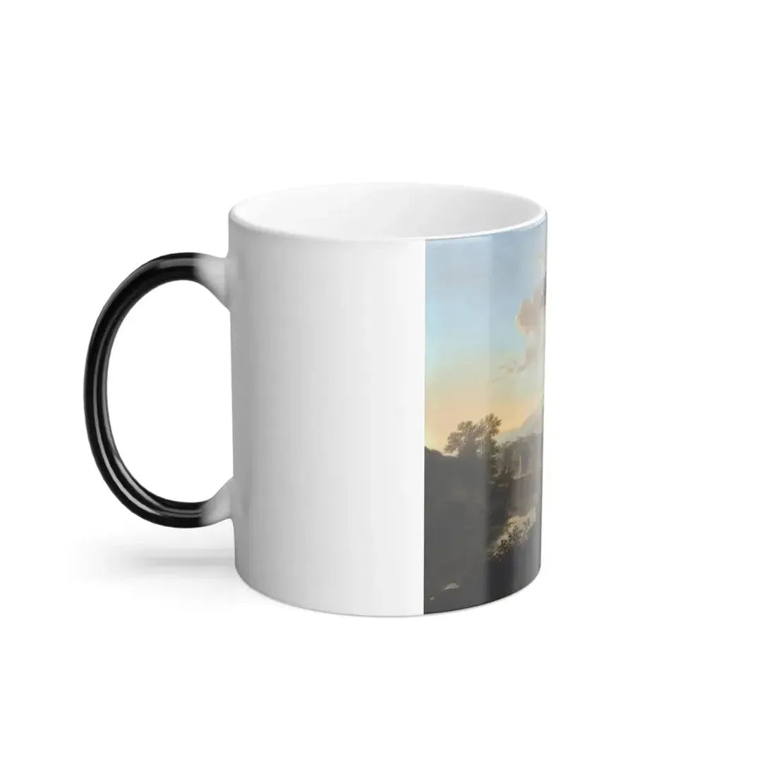 Jan Dirksz Both (1622-1652) Italianate Landscape with Travellers on a Road - c1650 - Color Changing Mug 11oz - Go Mug Yourself
