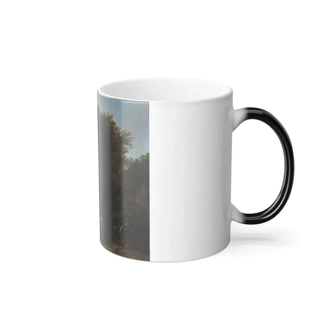 Jan Dirksz Both (1622-1652) Italianate Landscape with Travellers on a Road - c1650 - Color Changing Mug 11oz - Go Mug Yourself