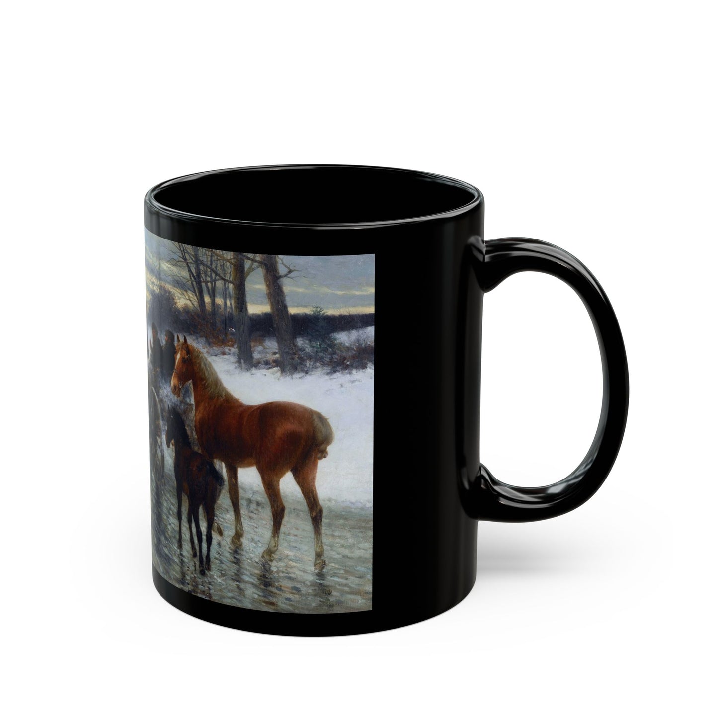 Jan van Chelminski (1851-1925) Napoleonic Campaign - Black Coffee Mug-Go Mug Yourself