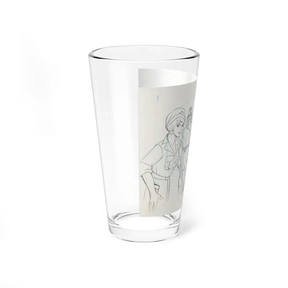 Jana of the Jungle Layout Drawings 1 (Hanna-Barbera, 1978) - Pint Glass 16oz - Go Mug Yourself