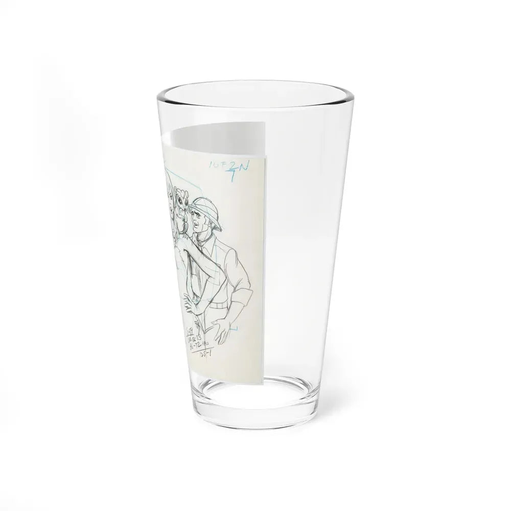 Jana of the Jungle Layout Drawings 1 (Hanna-Barbera, 1978) - Pint Glass 16oz - Go Mug Yourself