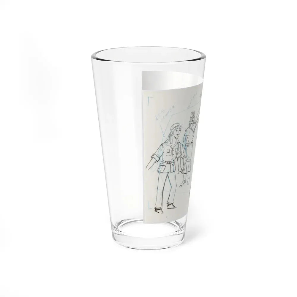 Jana of the Jungle Layout Drawings 2 (Hanna-Barbera, 1978) - Pint Glass 16oz - Go Mug Yourself