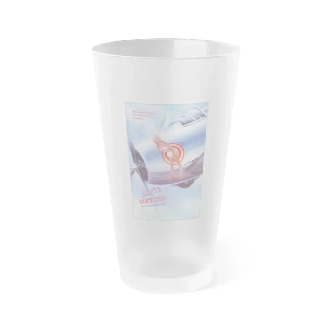 JANE AND THE LOST CITY 1987 Movie Poster - Frosted Pint Glass 16oz 16oz Frosted - Go Mug Yourself