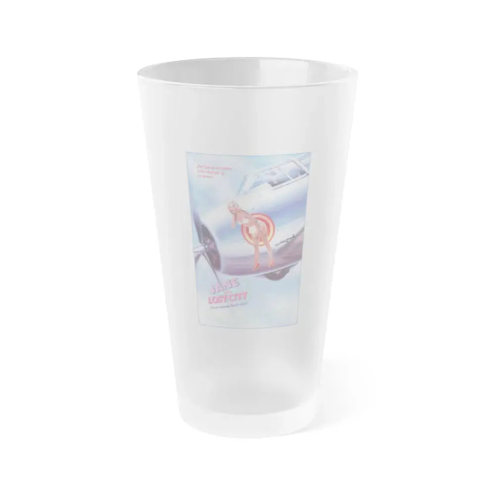 JANE AND THE LOST CITY 1987 Movie Poster - Frosted Pint Glass 16oz 16oz Frosted - Go Mug Yourself