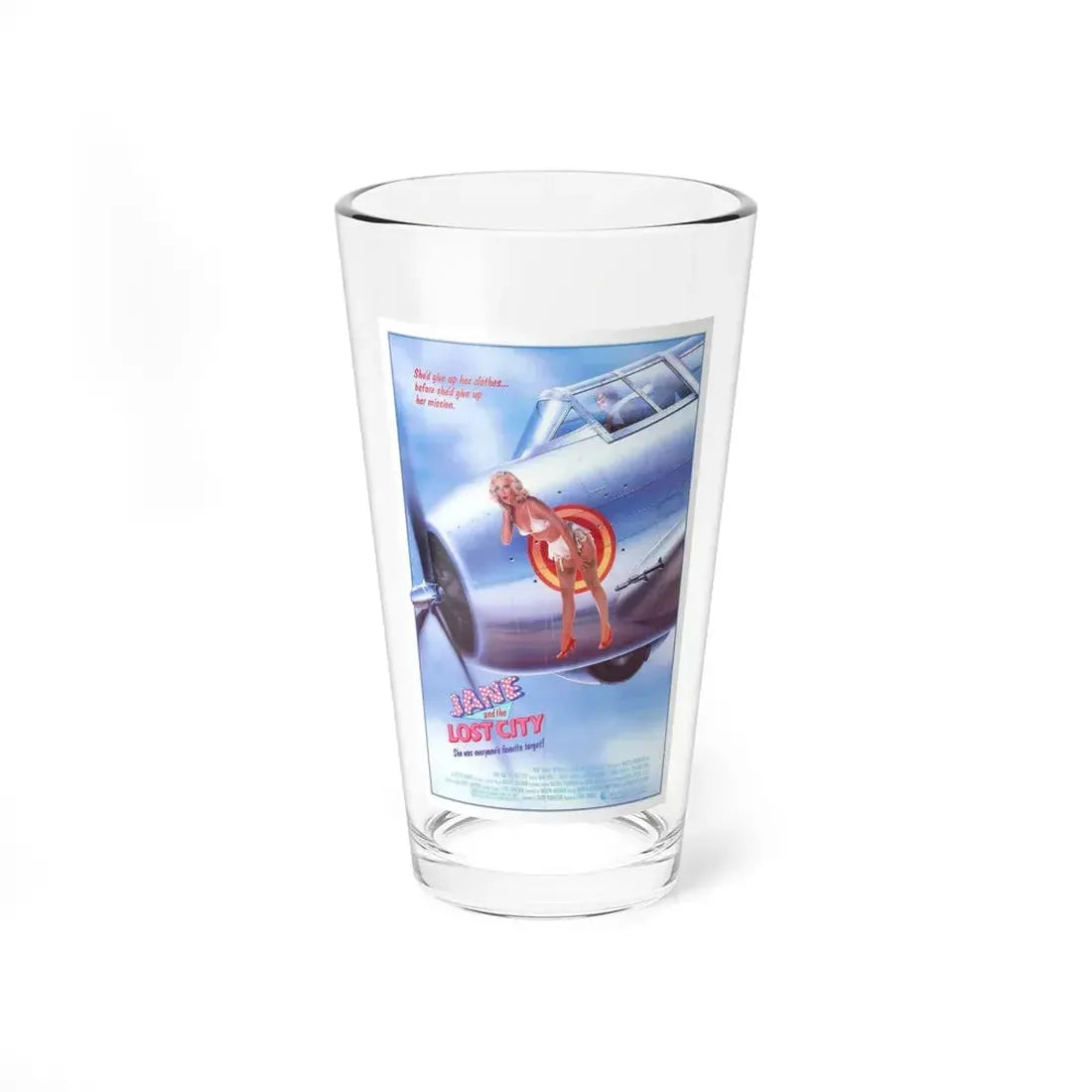 JANE AND THE LOST CITY 1987 Movie Poster - Pint Glass 16oz 16oz - Go Mug Yourself