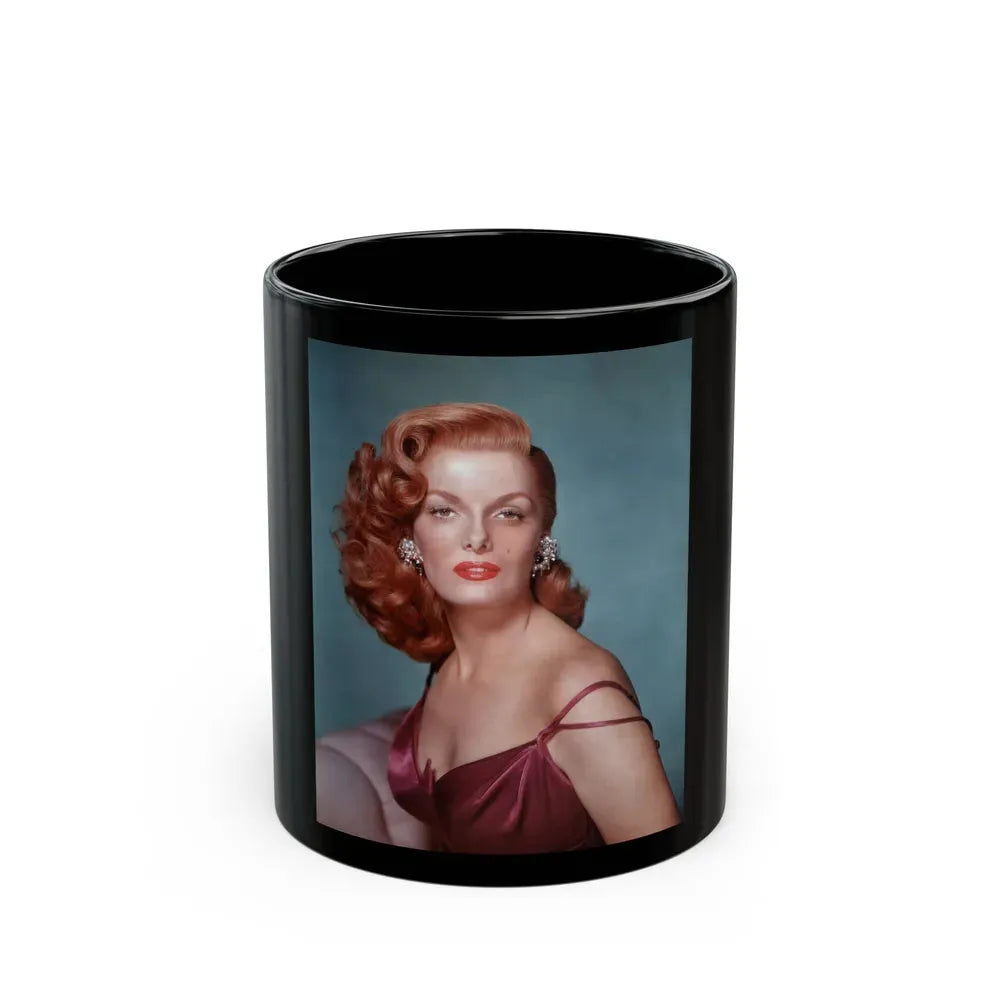 Jane Russell #11 (Vintage Female Icon) Black Coffee Mug 11oz - Go Mug Yourself