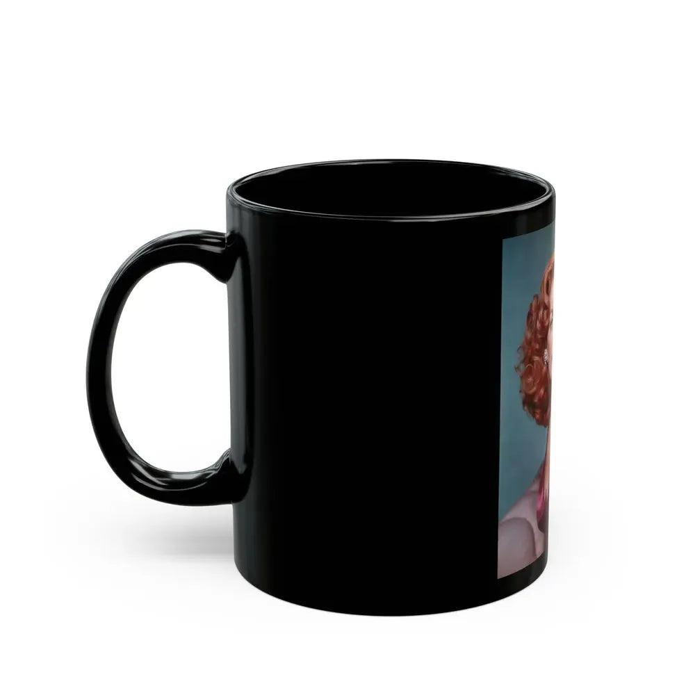 Jane Russell #11 (Vintage Female Icon) Black Coffee Mug - Go Mug Yourself