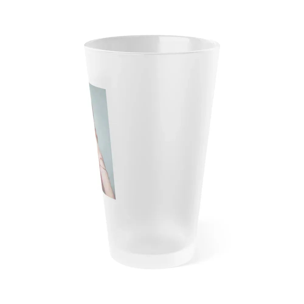 Jane Russell #11 (Vintage Female Icon) Frosted Pint Glass 16oz - Go Mug Yourself