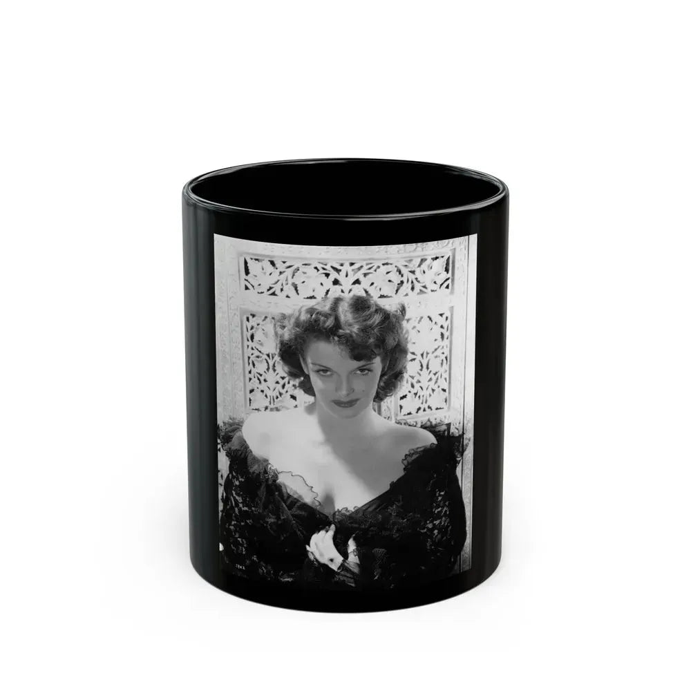 Jane Russell #111 (Vintage Female Icon) Black Coffee Mug 11oz - Go Mug Yourself