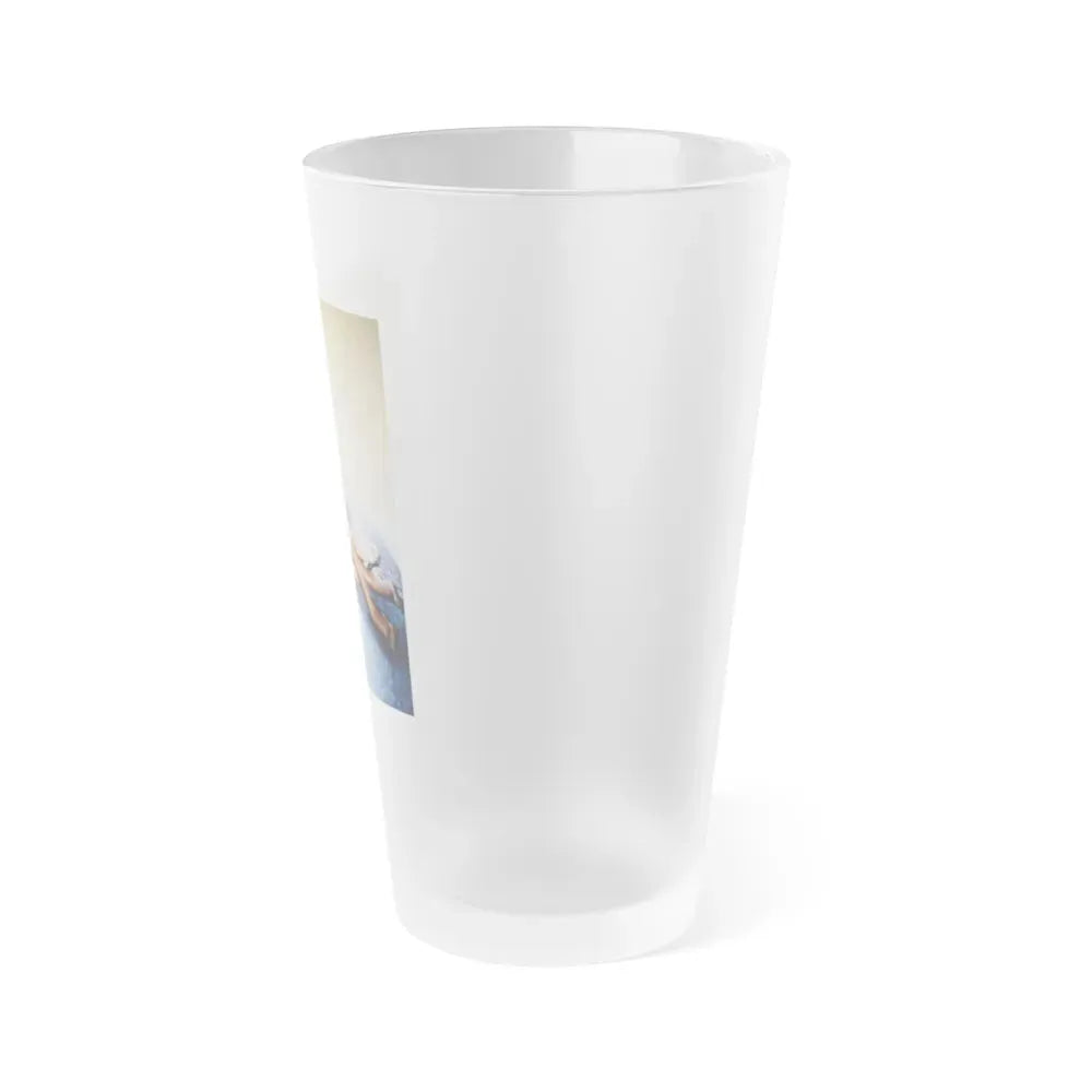 Jane Russell #113 (Vintage Female Icon) Frosted Pint Glass 16oz - Go Mug Yourself