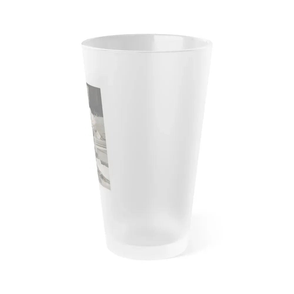 Jane Russell #132 (Vintage Female Icon) Frosted Pint Glass 16oz - Go Mug Yourself