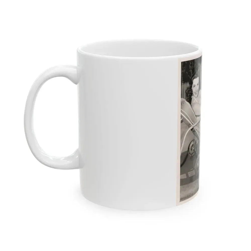 Jane Russell #132 (Vintage Female Icon) White Coffee Mug - Go Mug Yourself