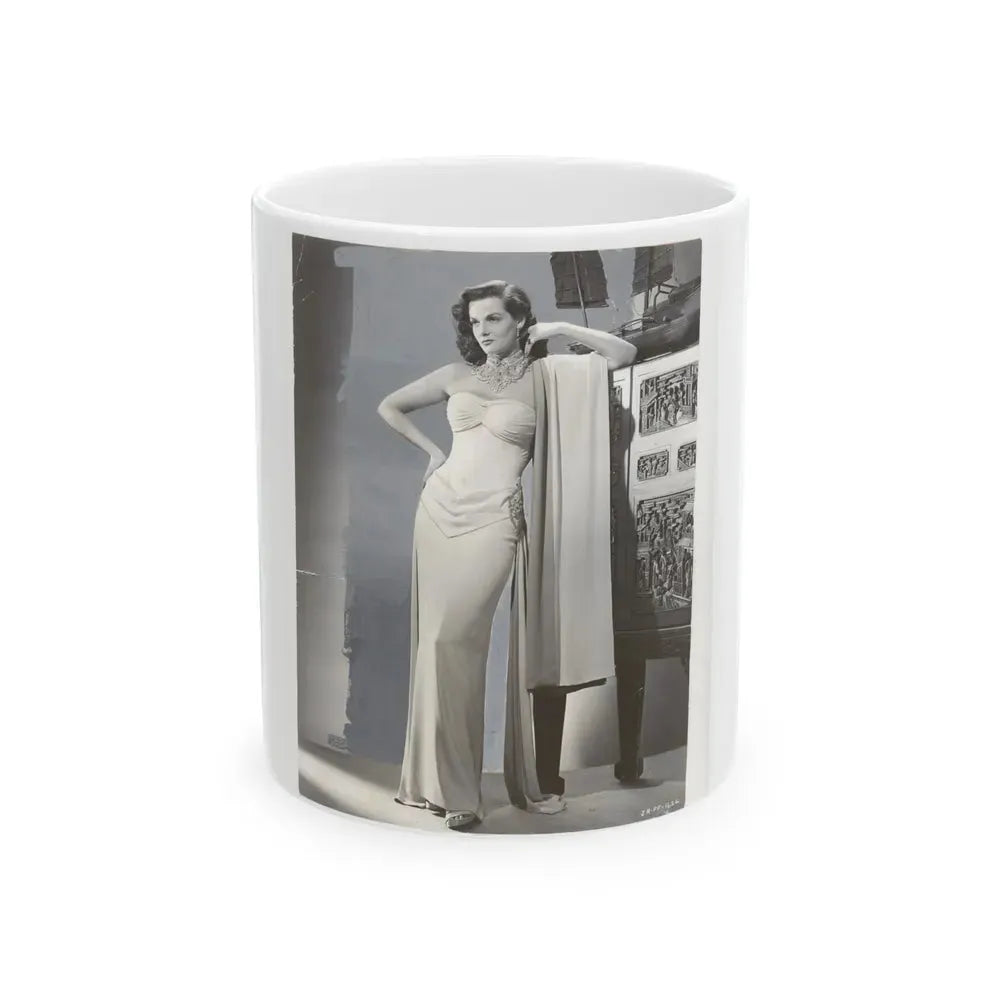Jane Russell #133 (Vintage Female Icon) White Coffee Mug 11oz - Go Mug Yourself