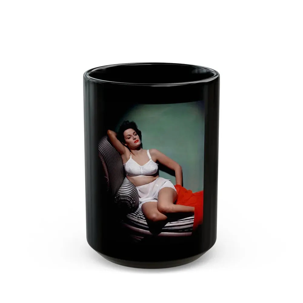 Jane Russell #139 1 (Vintage Female Icon) Black Coffee Mug 15oz - Go Mug Yourself
