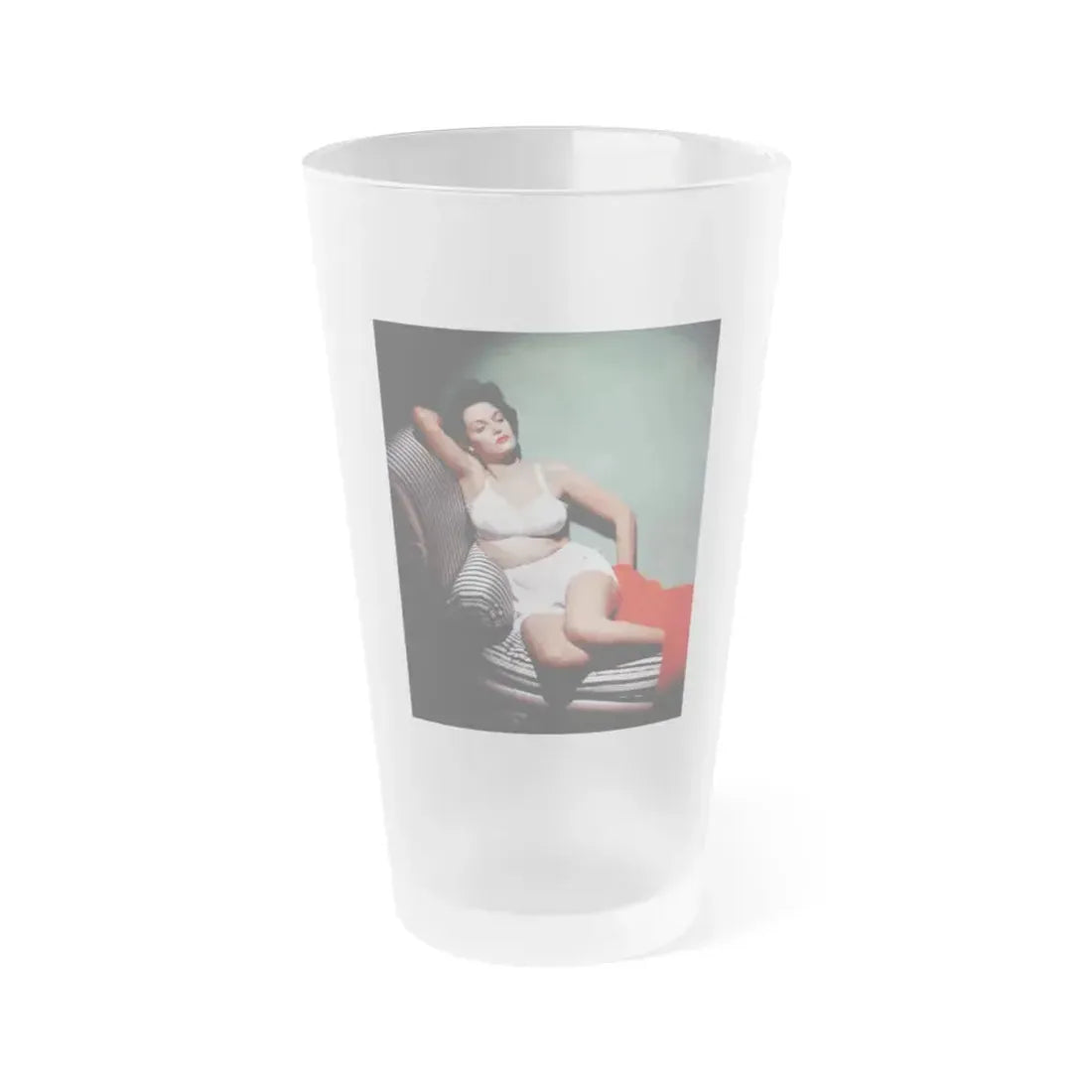 Jane Russell #139 1 (Vintage Female Icon) Frosted Pint Glass 16oz 16oz Frosted - Go Mug Yourself