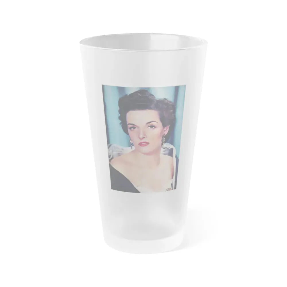 Jane Russell #139 (Vintage Female Icon) Frosted Pint Glass 16oz 16oz Frosted - Go Mug Yourself