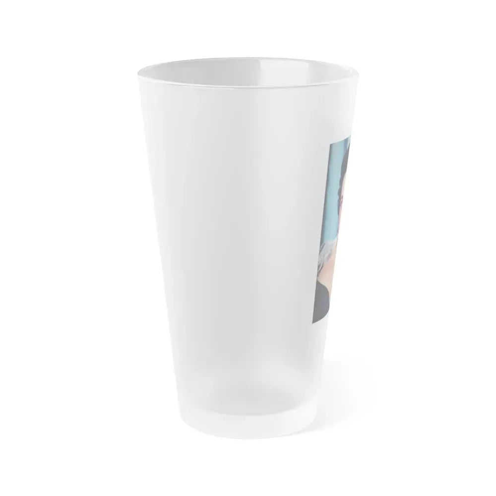 Jane Russell #139 (Vintage Female Icon) Frosted Pint Glass 16oz - Go Mug Yourself