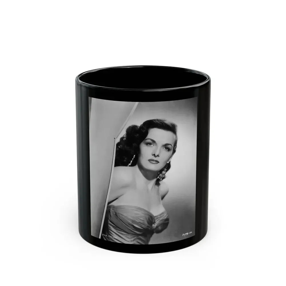 Jane Russell #142 (Vintage Female Icon) Black Coffee Mug 11oz - Go Mug Yourself