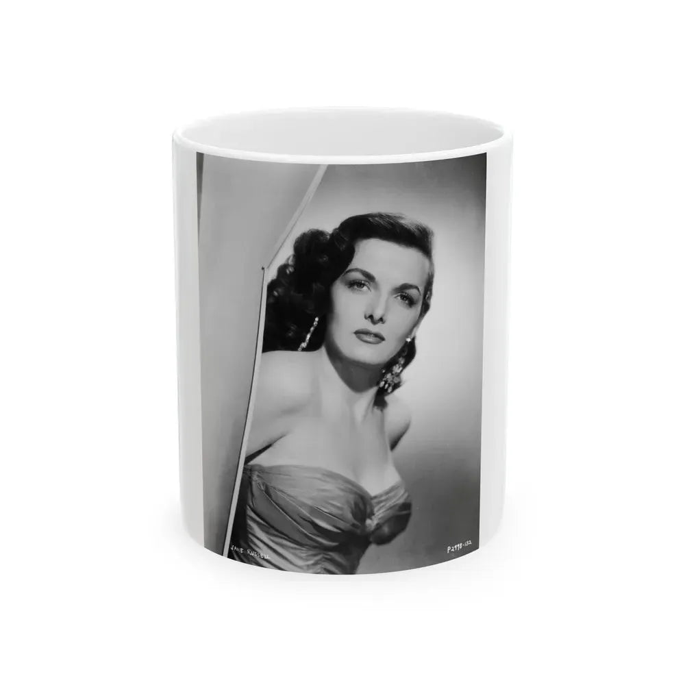 Jane Russell #142 (Vintage Female Icon) White Coffee Mug 11oz - Go Mug Yourself