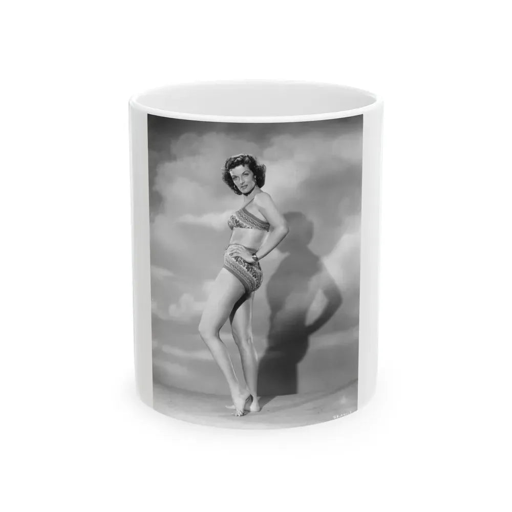 Jane Russell #143 (Vintage Female Icon) White Coffee Mug 11oz - Go Mug Yourself
