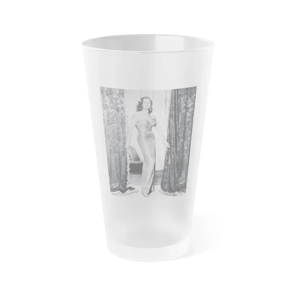 Jane Russell #145 (Vintage Female Icon) Frosted Pint Glass 16oz 16oz Frosted - Go Mug Yourself