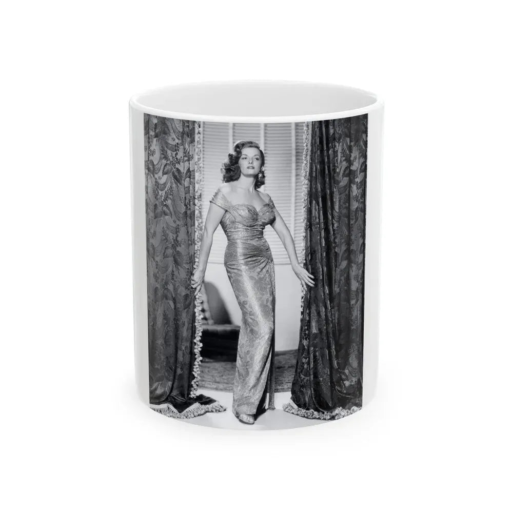 Jane Russell #145 (Vintage Female Icon) White Coffee Mug 11oz - Go Mug Yourself